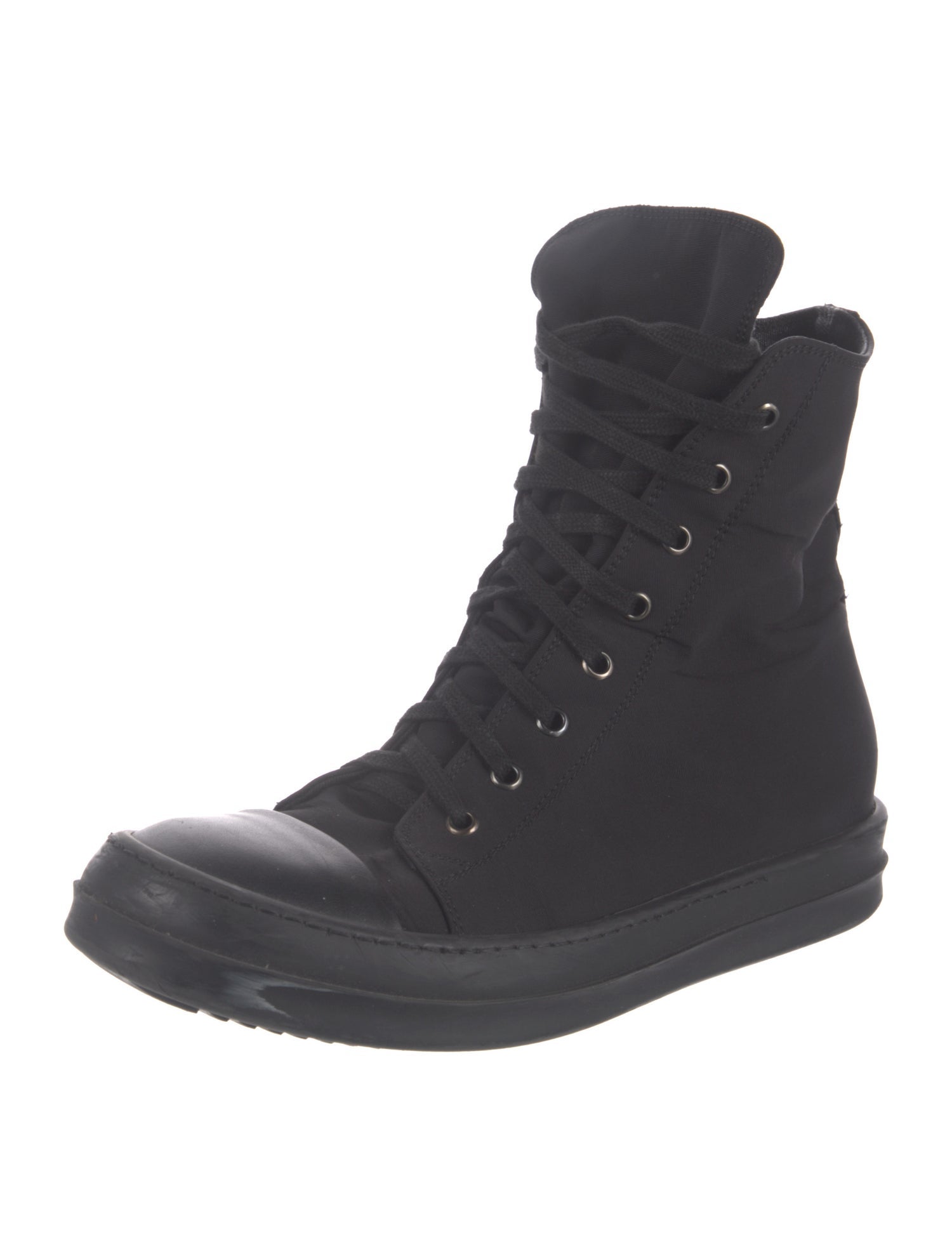 Rick Owens Drkshdw Canvas Wedge Sneakers