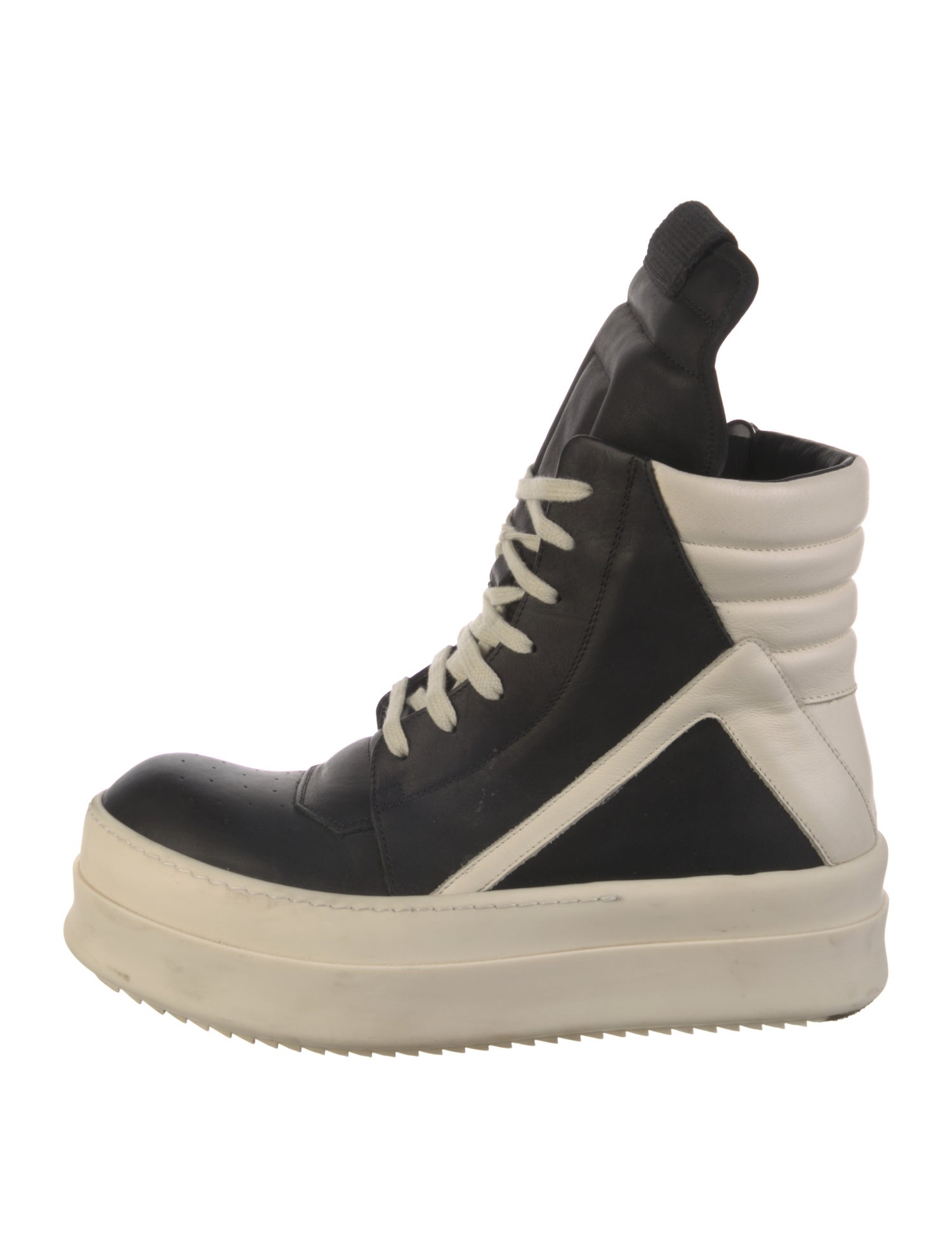 Rick Owens Drkshdw Leather Wedge Sneakers