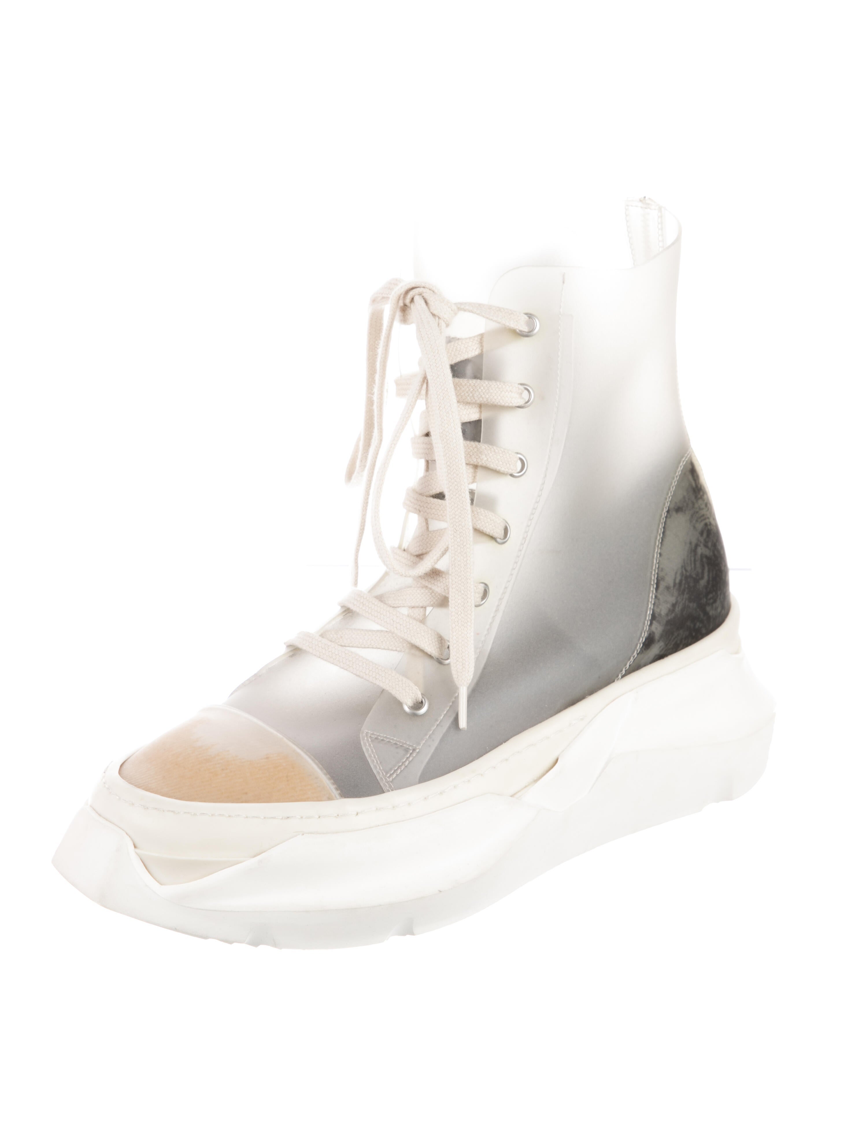 Rick Owens Drkshdw PVC Printed Sneakers