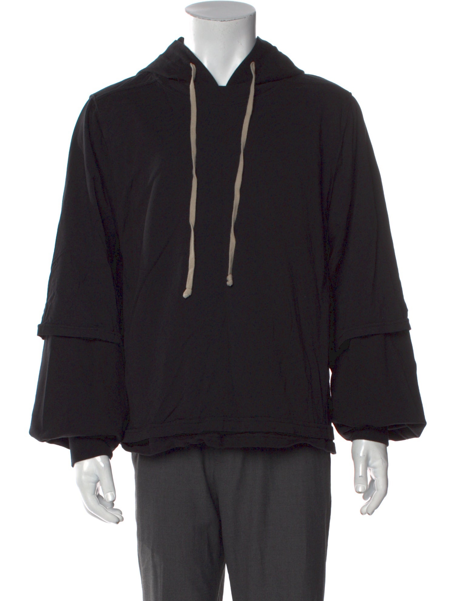Rick Owens Drkshdw V-Neck Long Sleeve Hoodie