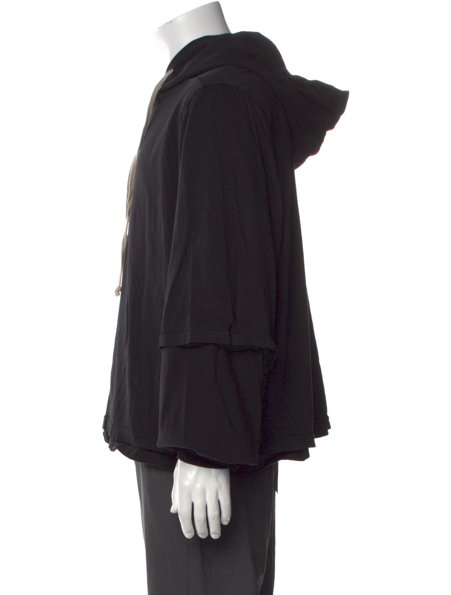 Rick Owens Drkshdw V-Neck Long Sleeve Hoodie