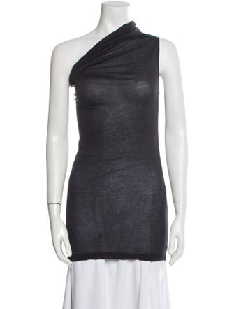 Rick Owens Drkshdw One-Shoulder Sleeveless Tunic
