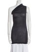 Rick Owens Drkshdw One-Shoulder Sleeveless Tunic