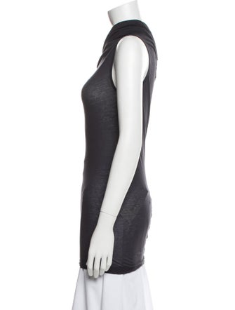 Rick Owens Drkshdw One-Shoulder Sleeveless Tunic