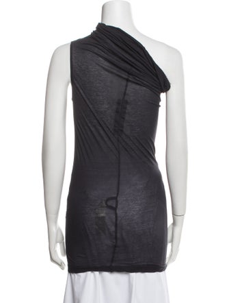Rick Owens Drkshdw One-Shoulder Sleeveless Tunic