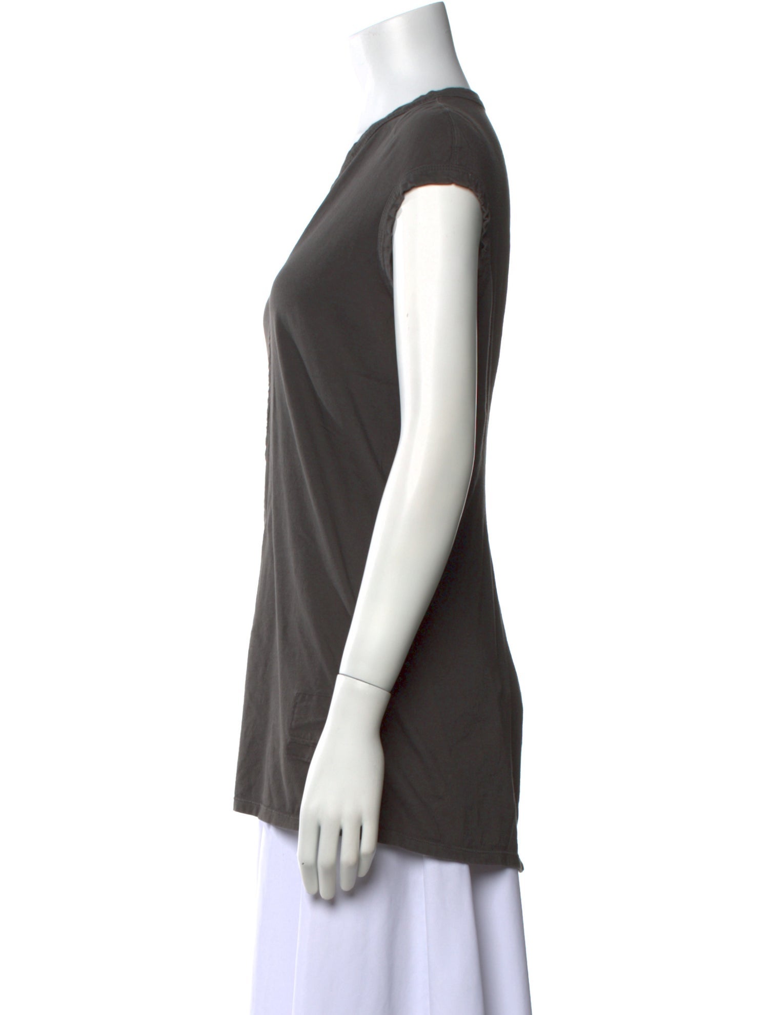 Rick Owens Drkshdw V-Neck Short Sleeve Top