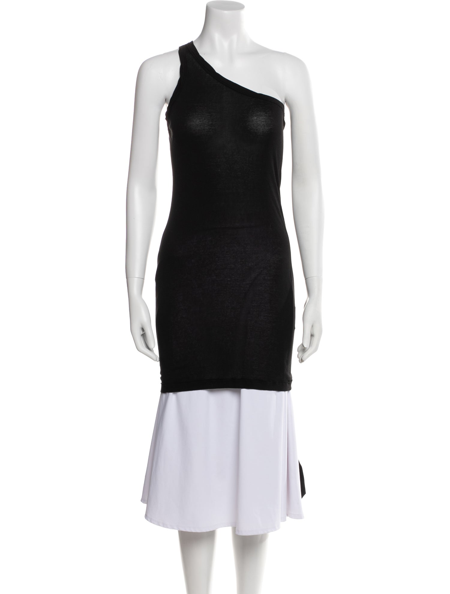 Rick Owens Drkshdw One-Shoulder Sleeveless Tunic