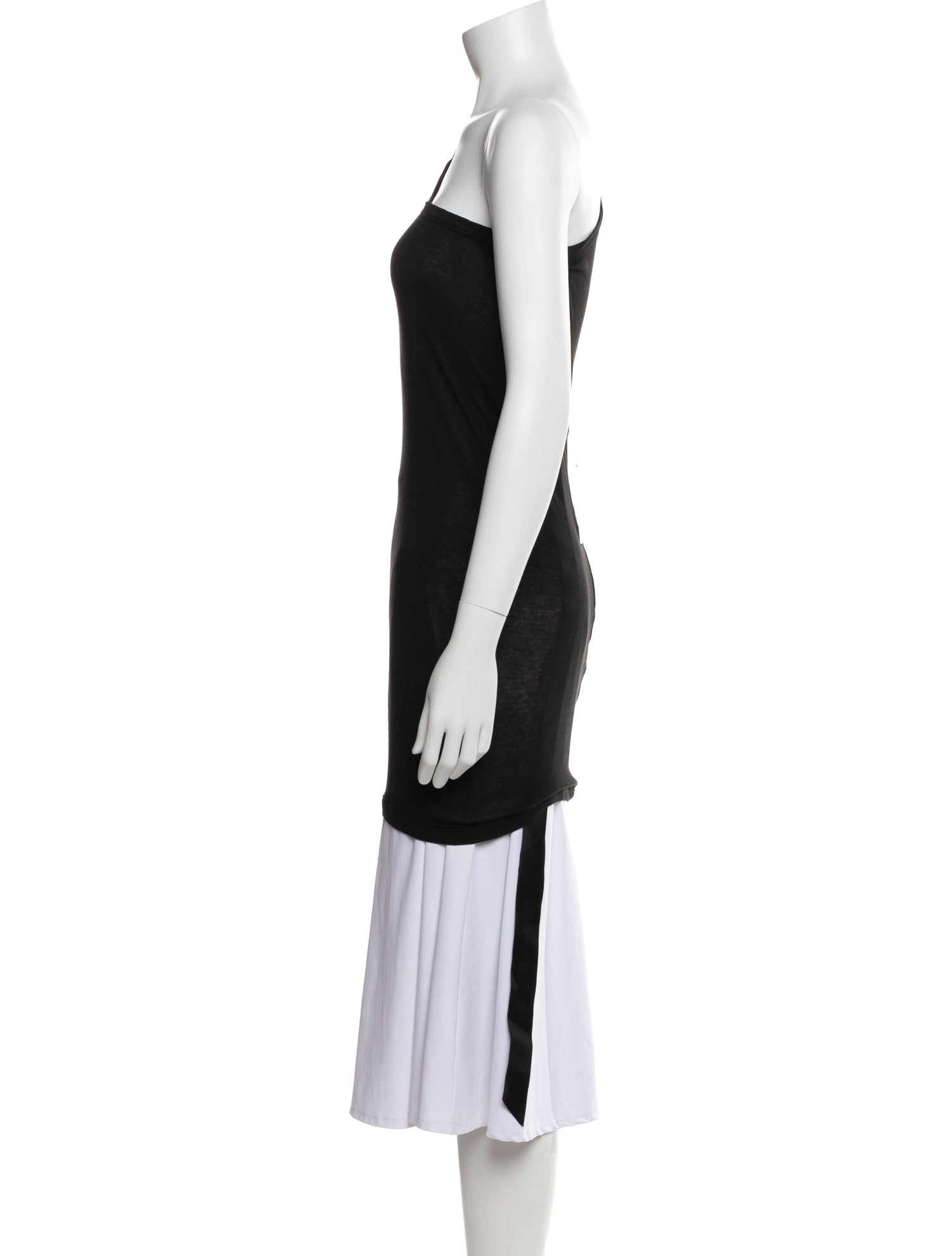 Rick Owens Drkshdw One-Shoulder Sleeveless Tunic