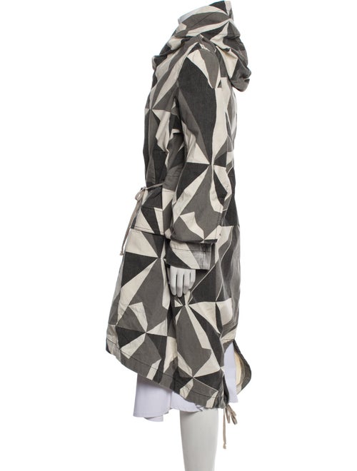 Rick Owens Drkshdw Printed Trench Coat