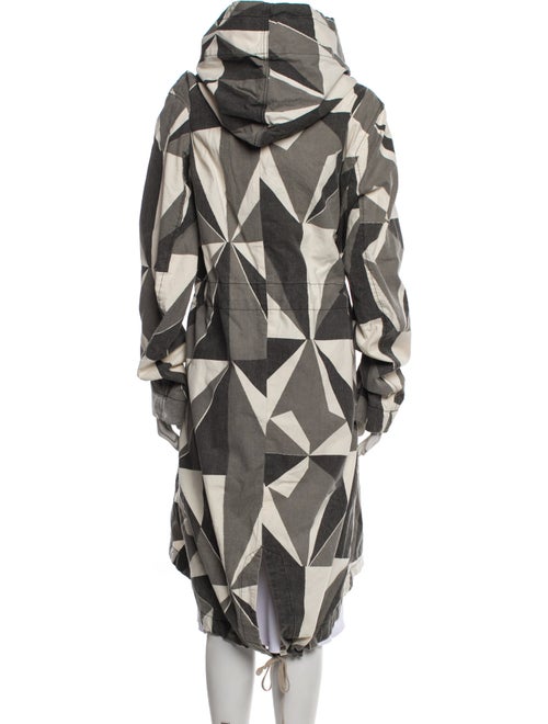 Rick Owens Drkshdw Printed Trench Coat