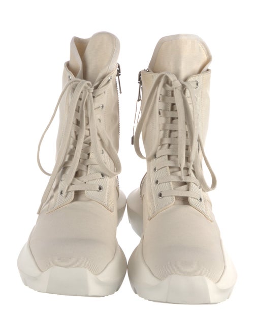 Rick Owens Drkshdw Canvas Combat Boots
