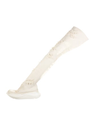 Rick Owens Drkshdw Denim Lace-Up Boots