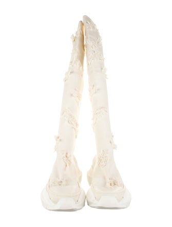 Rick Owens Drkshdw Denim Lace-Up Boots