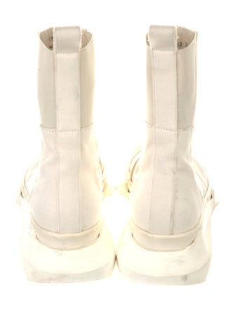 Rick Owens Drkshdw Canvas Chelsea Boots