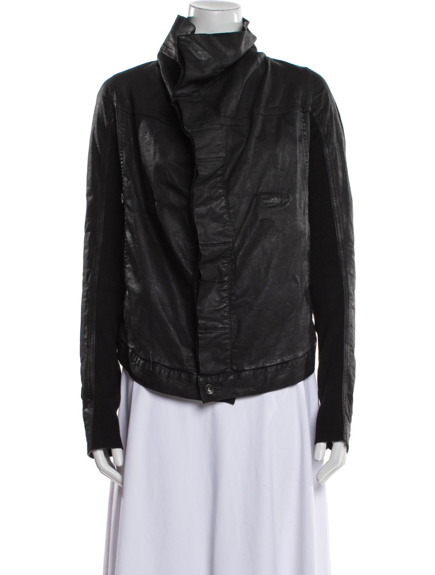 Rick Owens Drkshdw 2016 Waxed Biker Jacket