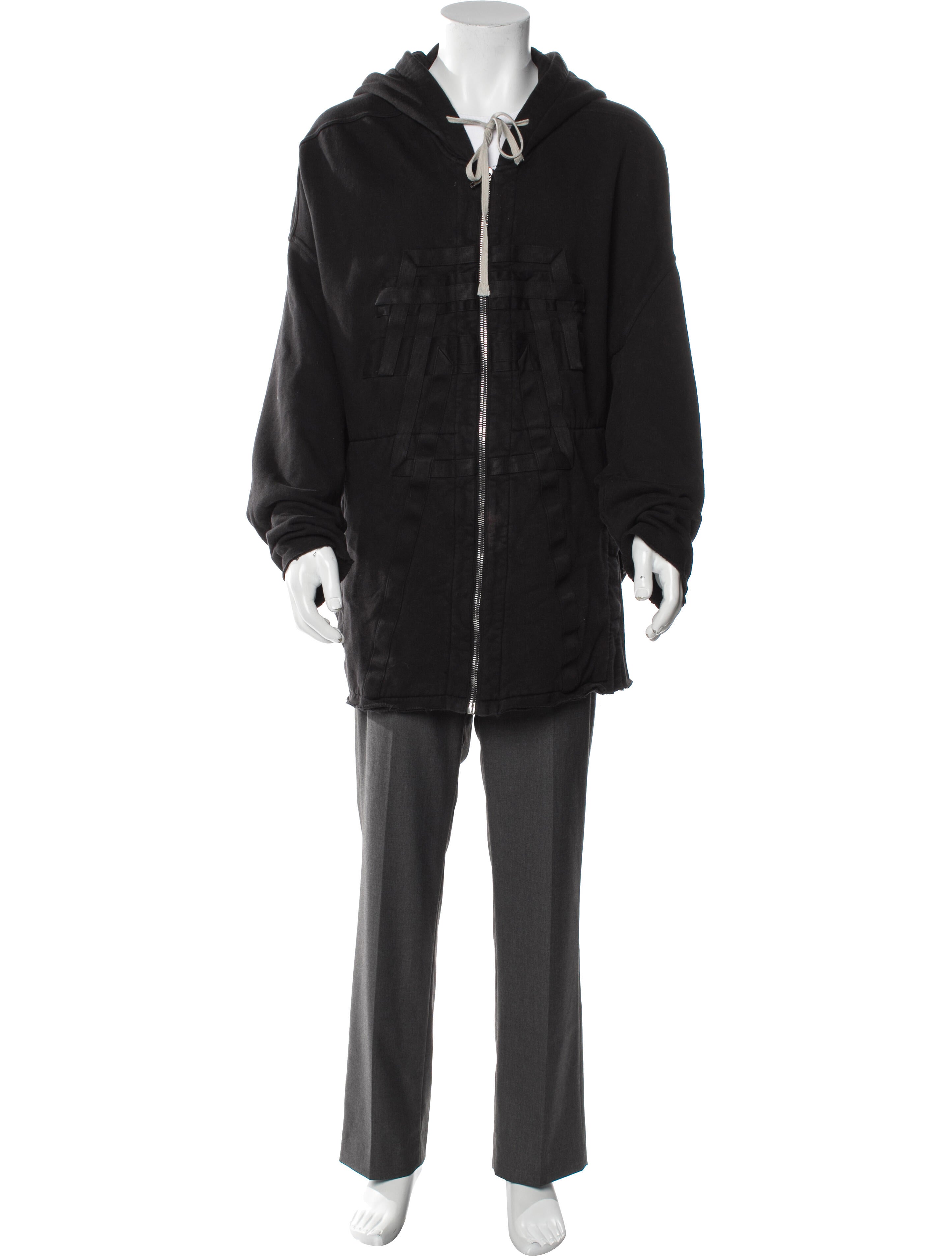 Rick Owens Drkshdw V-Neck Long Sleeve Hoodie