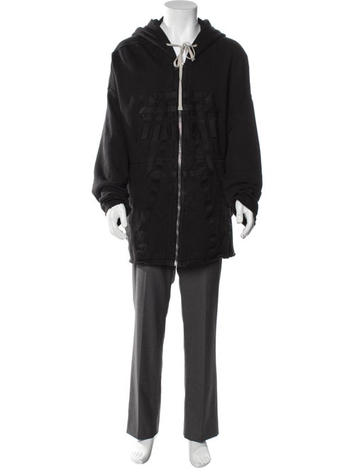 Rick Owens Drkshdw V-Neck Long Sleeve Hoodie