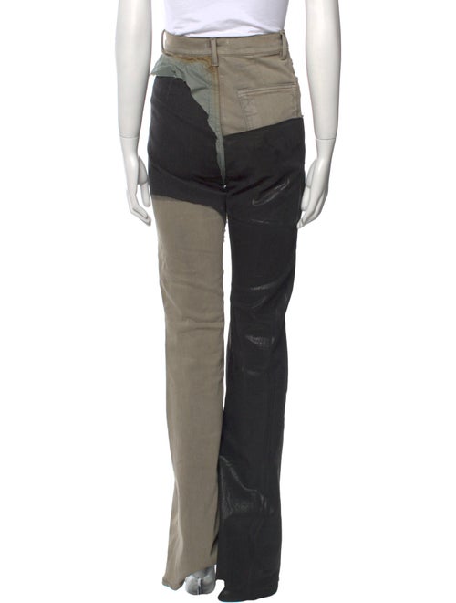 Rick Owens Drkshdw Colorblock Pattern Wide Leg Pants