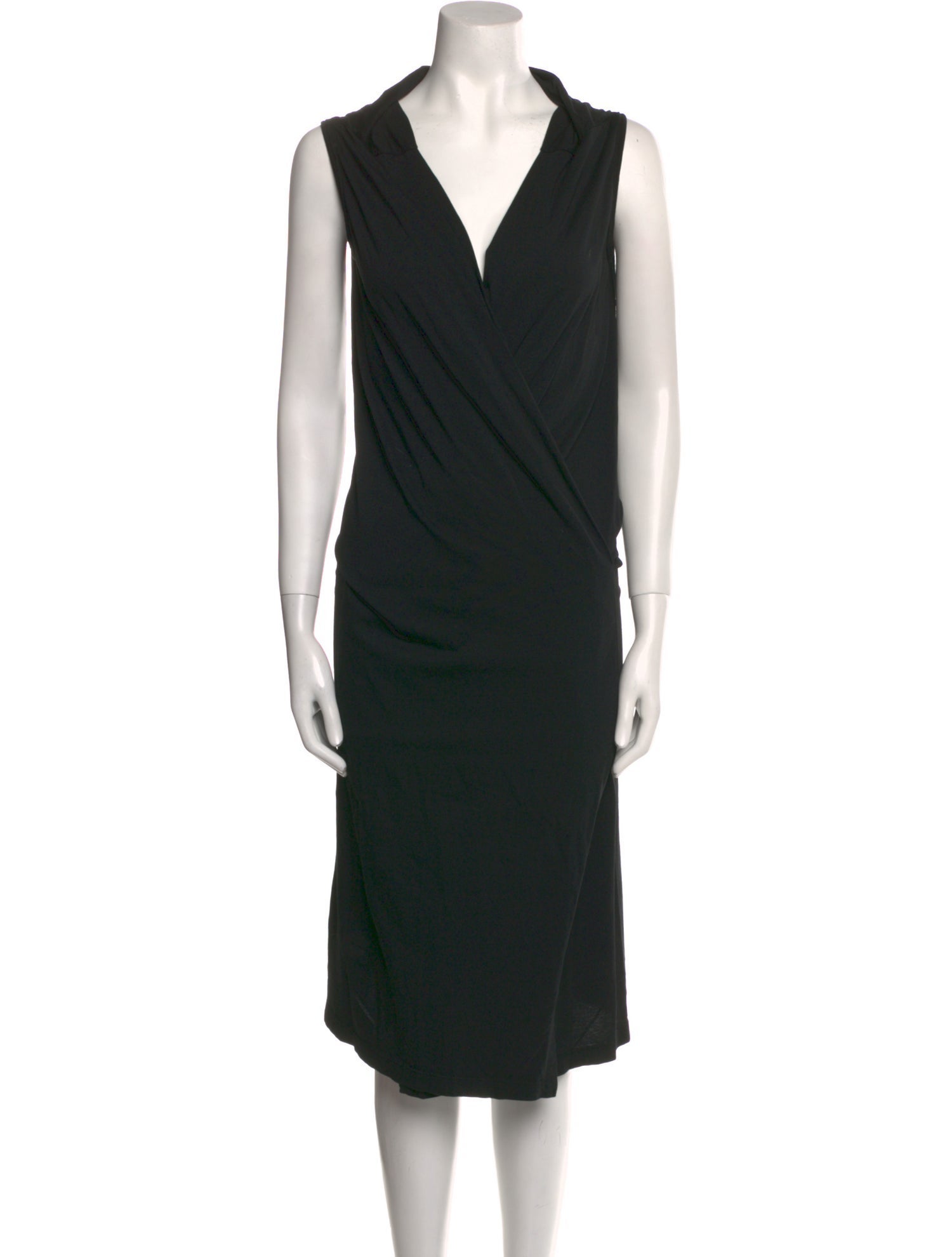 Rick Owens Drkshdw V-Neck Midi Length Dress w/ Tags