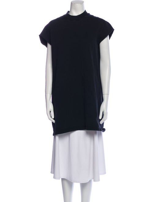 Rick Owens Drkshdw Mock Neck Sleeveless Sweatshirt