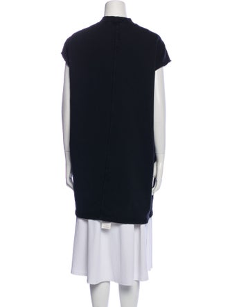 Rick Owens Drkshdw Mock Neck Sleeveless Sweatshirt