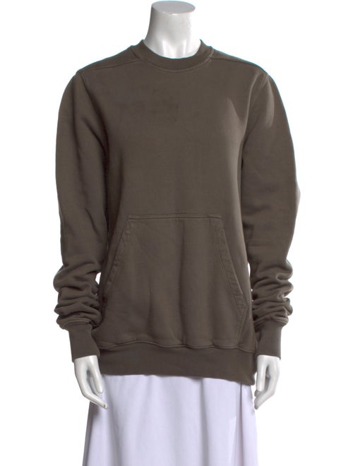 Rick Owens Drkshdw Mock Neck Long Sleeve Sweatshirt