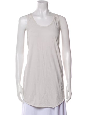 Rick Owens Drkshdw Scoop Neck Sleeveless Top