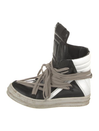 Rick Owens Drkshdw Leather Printed Sneakers