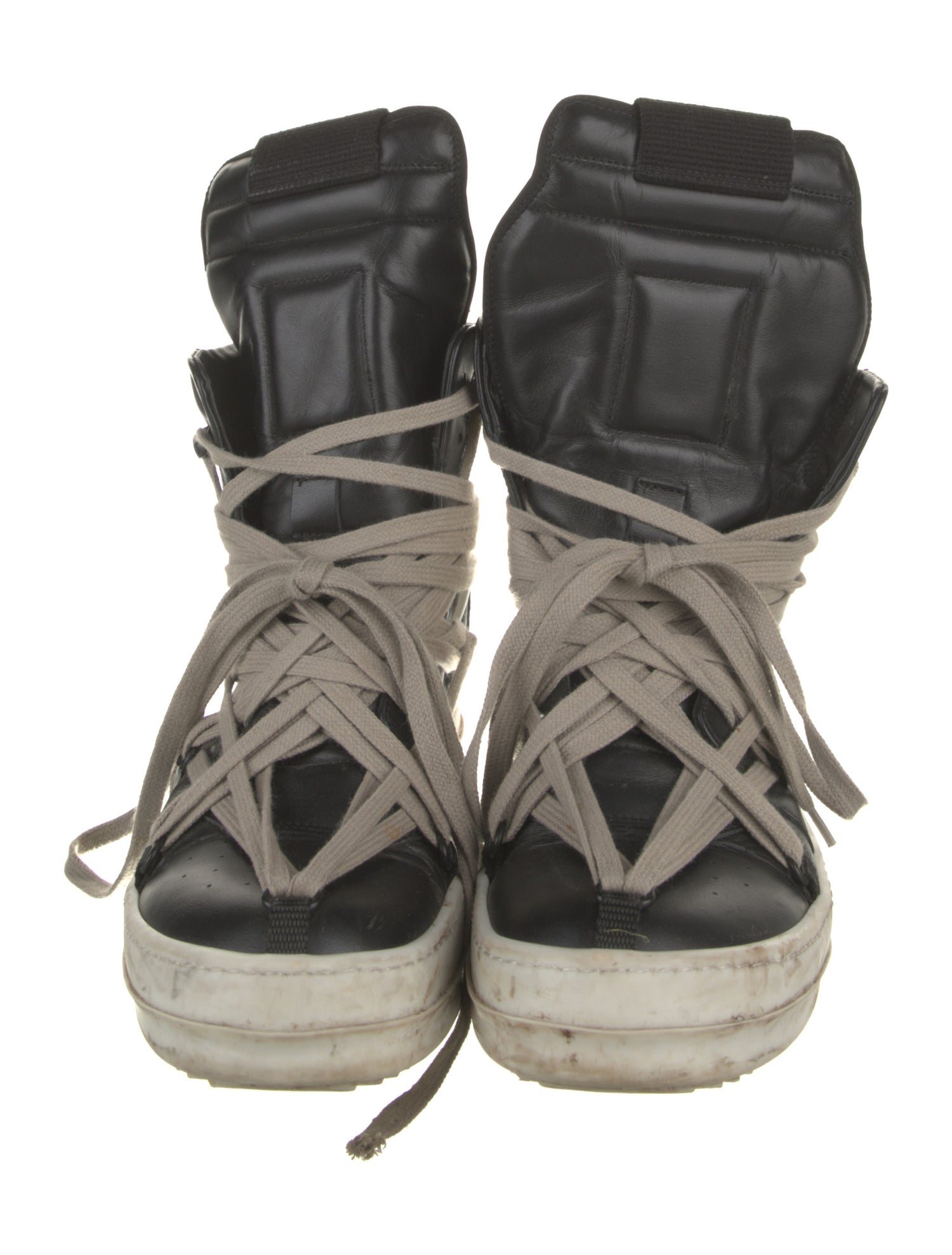 Rick Owens Drkshdw Leather Printed Sneakers
