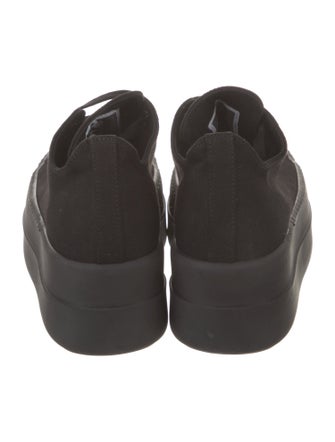 Rick Owens Drkshdw Canvas Wedge Sneakers