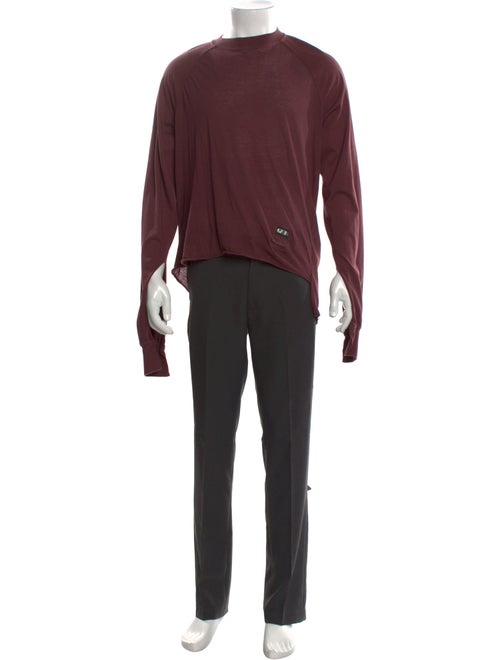 Rick Owens Drkshdw Mock Neck Long Sleeve Henley