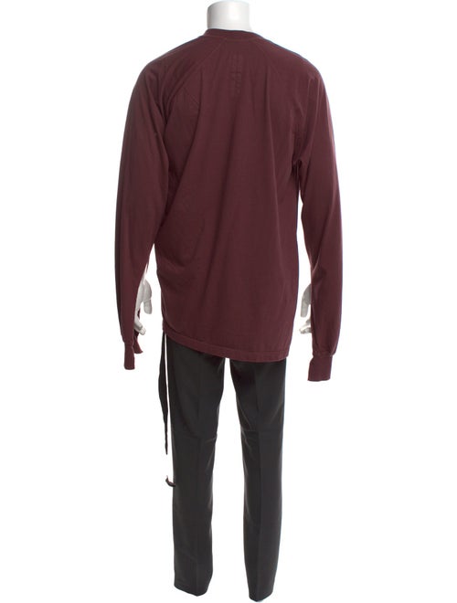 Rick Owens Drkshdw Mock Neck Long Sleeve Henley