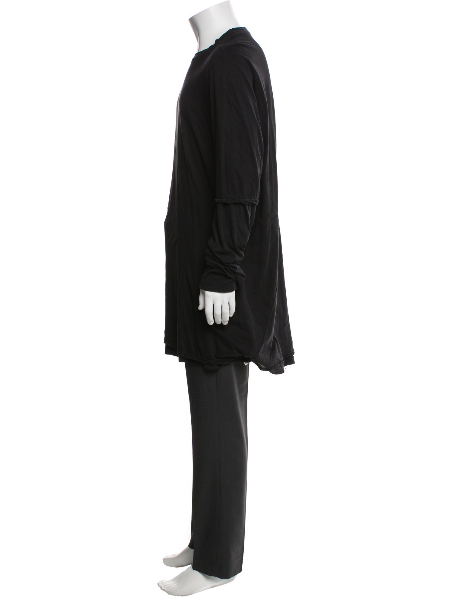 Rick Owens Drkshdw Crew Neck Long Sleeve T-Shirt