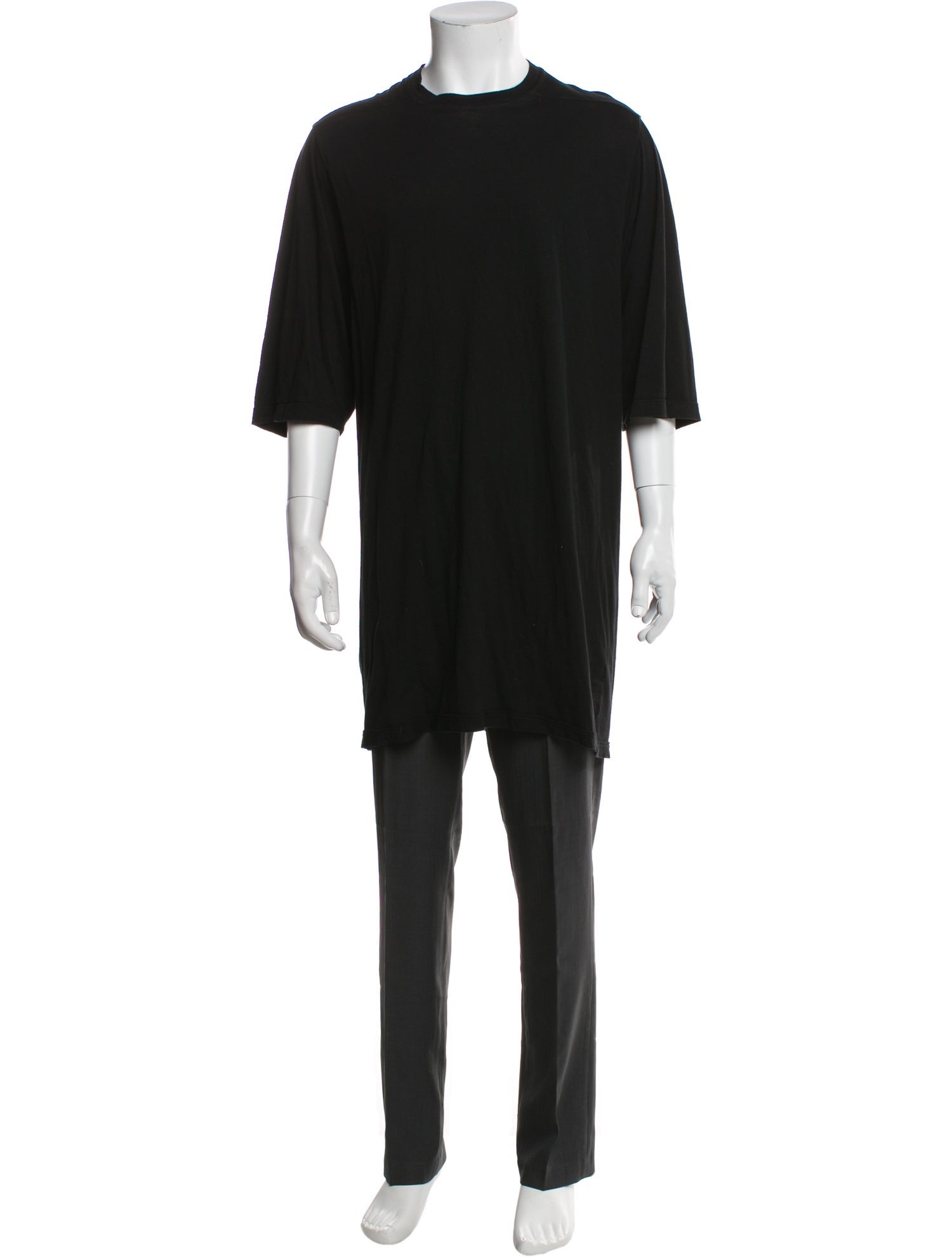 Rick Owens Drkshdw Crew Neck Three-Quarter Sleeve T-Shirt