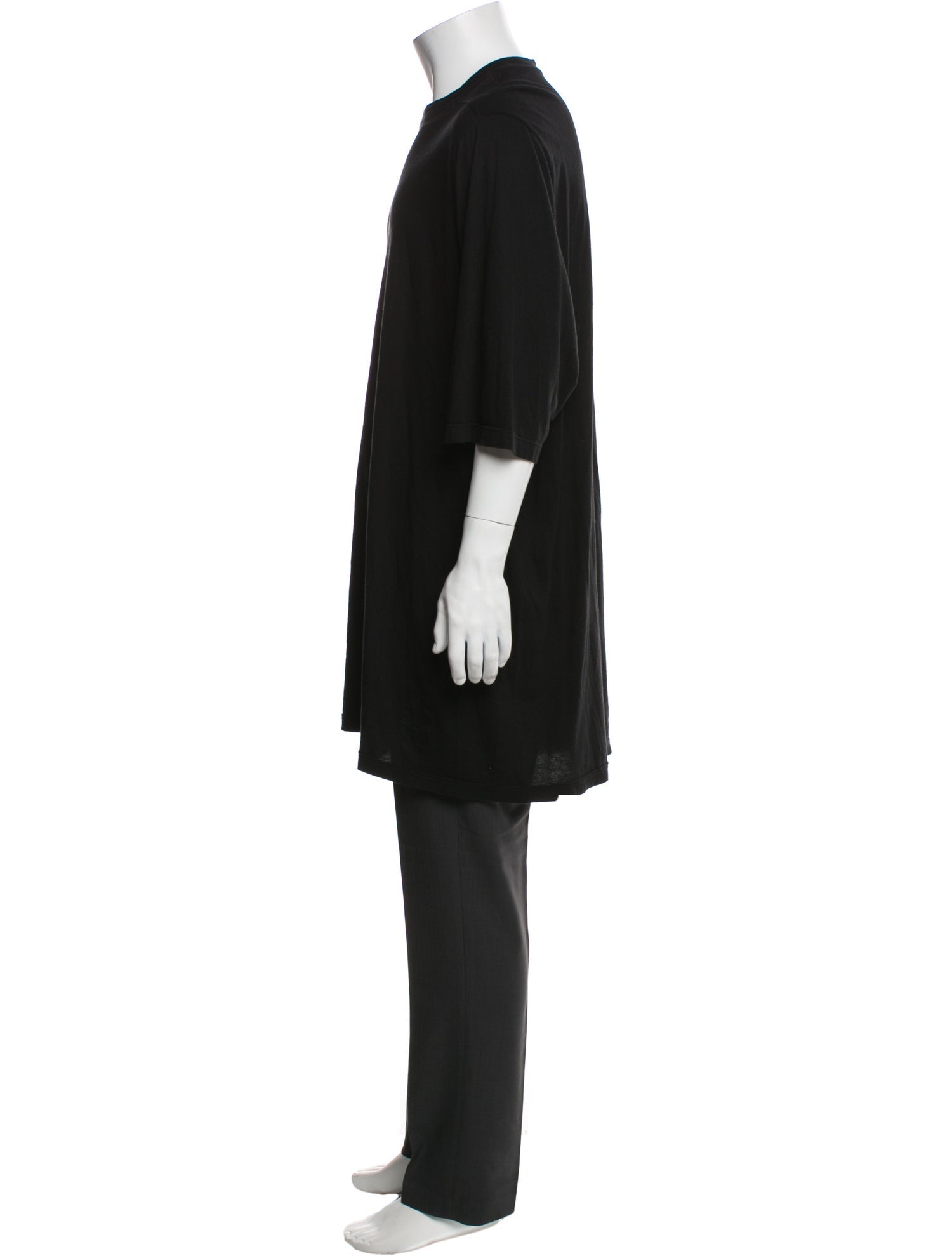 Rick Owens Drkshdw Crew Neck Three-Quarter Sleeve T-Shirt