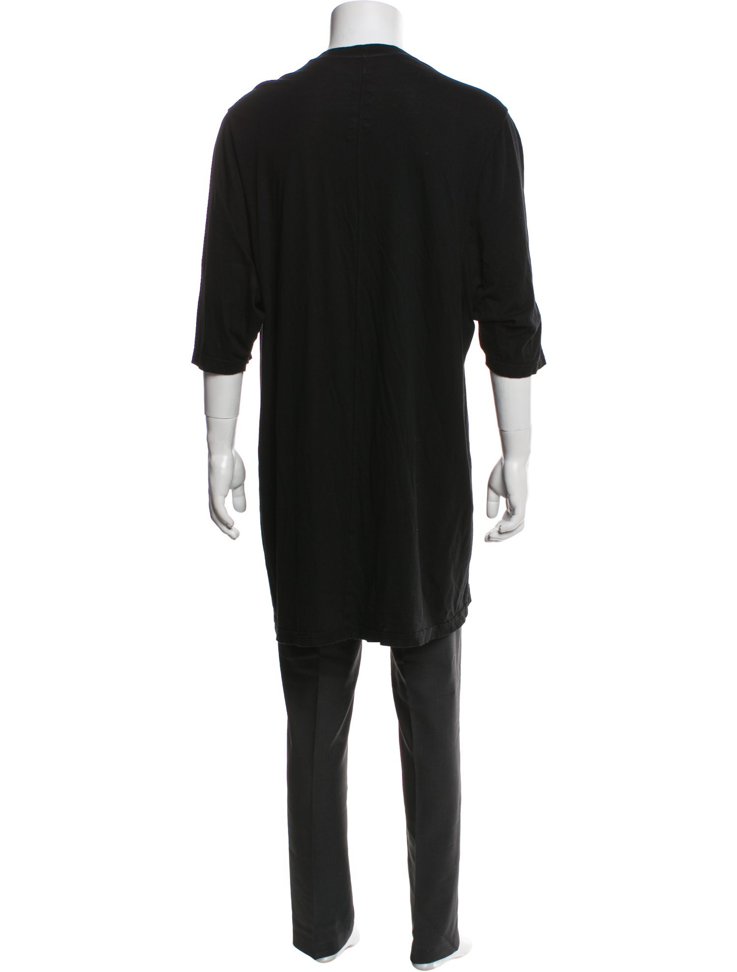 Rick Owens Drkshdw Crew Neck Three-Quarter Sleeve T-Shirt