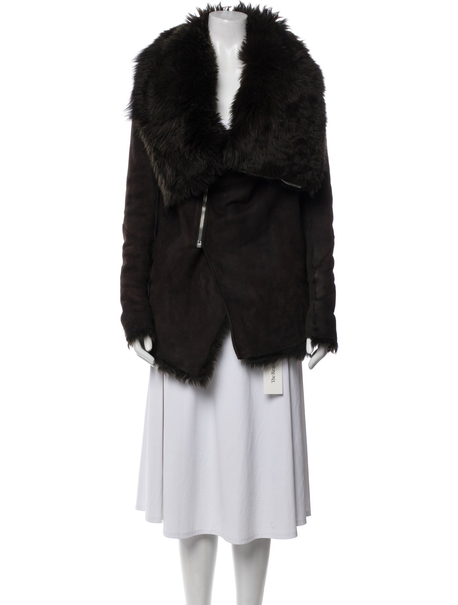 Rick Owens Drkshdw Lamb Leather Fur Jacket