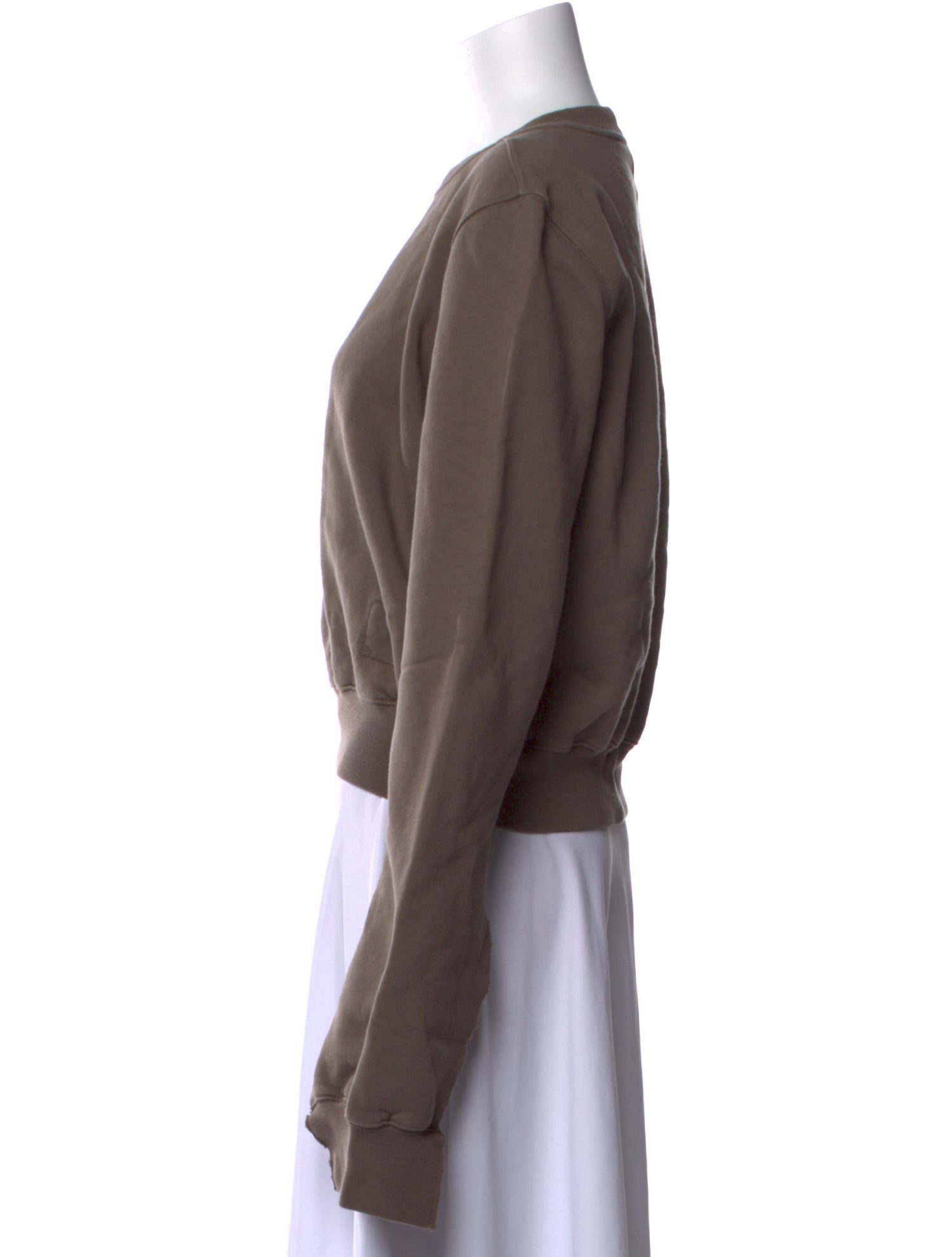 Rick Owens Drkshdw Scoop Neck Long Sleeve Sweatshirt