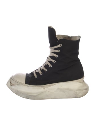 Rick Owens Drkshdw Canvas Lace-Up Boots