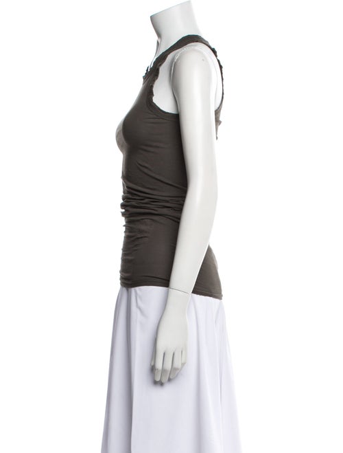 Rick Owens Drkshdw Scoop Neck Sleeveless Top
