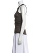 Rick Owens Drkshdw Scoop Neck Sleeveless Top