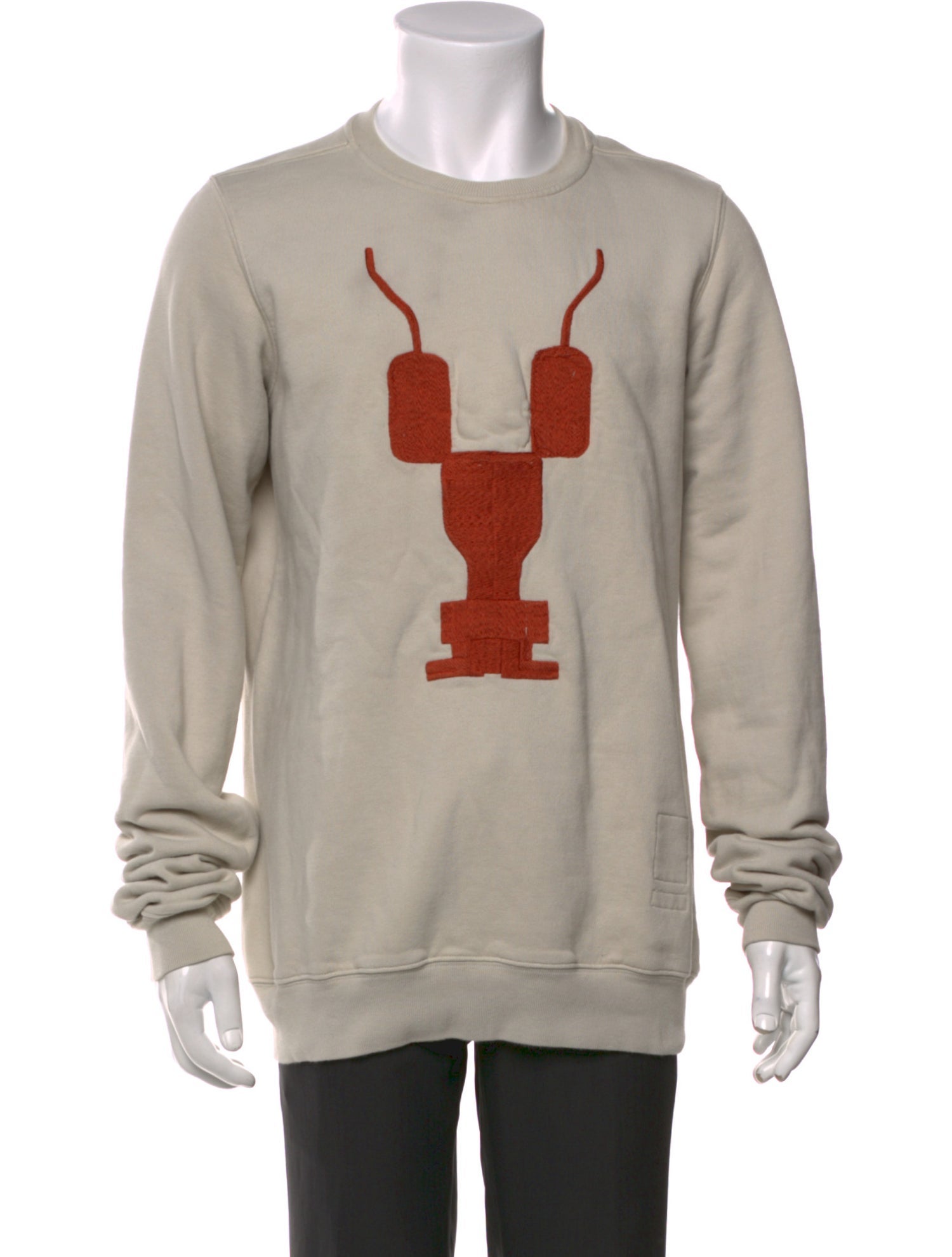 Rick Owens Drkshdw Graphic Print Crew Neck Sweatshirt