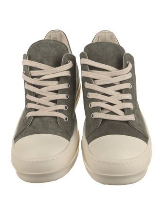 Rick Owens Drkshdw Canvas Colorblock Pattern Sneakers