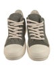 Rick Owens Drkshdw Canvas Colorblock Pattern Sneakers