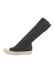 Rick Owens Drkshdw Denim Colorblock Pattern Sock Boots