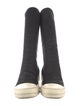 Rick Owens Drkshdw Denim Colorblock Pattern Sock Boots