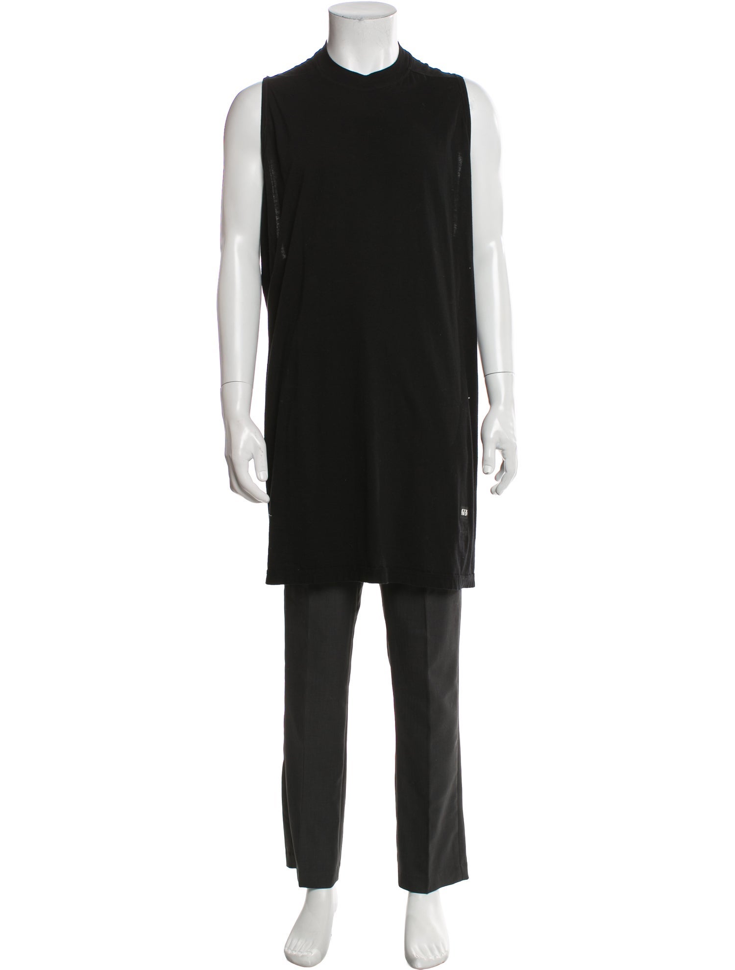 Rick Owens Drkshdw Scoop Neck Sleeveless T-Shirt