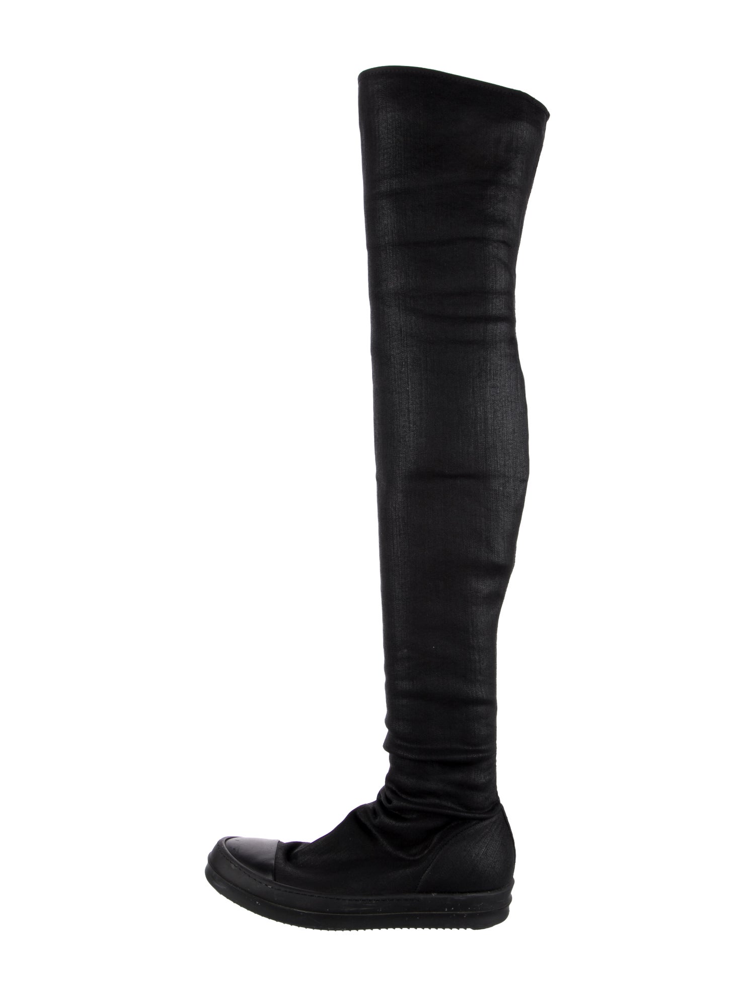 Rick Owens Drkshdw Grosgrain Trim Sock Boots