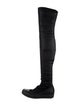 Rick Owens Drkshdw Grosgrain Trim Sock Boots