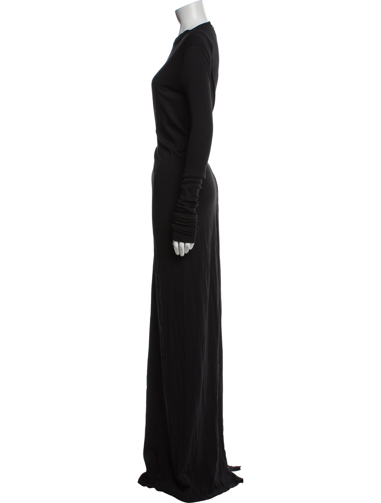 Rick Owens Drkshdw Crew Neck Long Dress